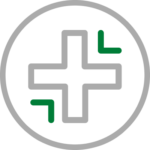 Cross symbol representing healthcare