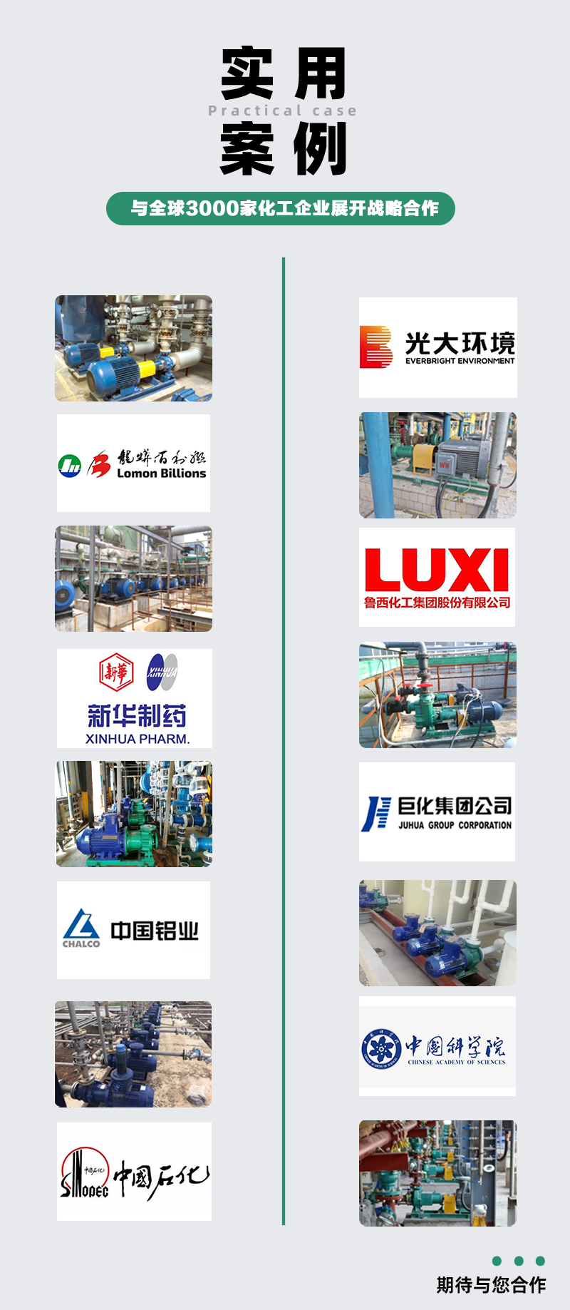 氟塑料磁力泵實用案例