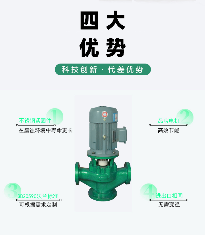 氟塑料管道泵優勢