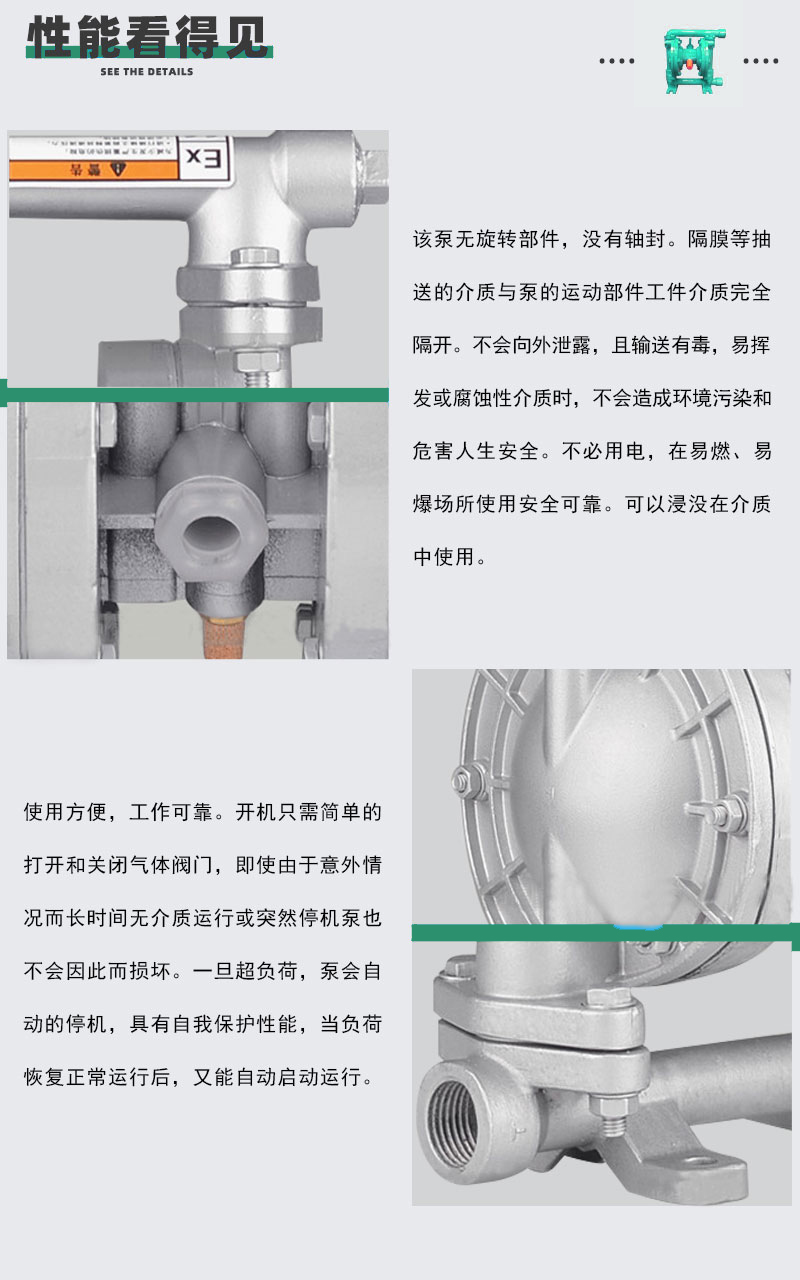 氣動隔膜泵性能